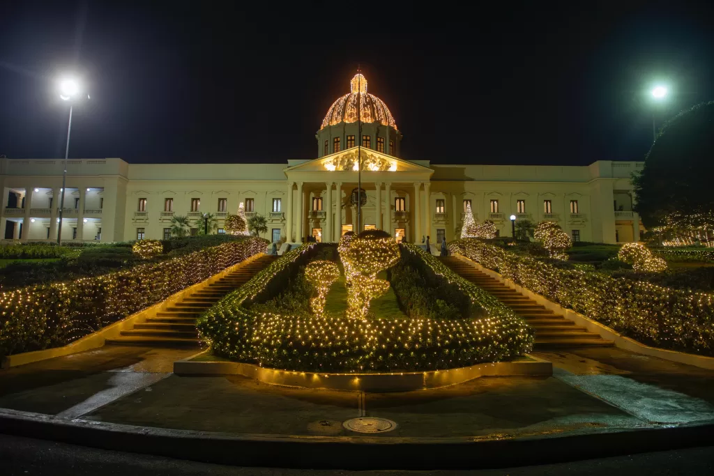 palacion nacional en navidad