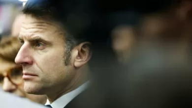 El presidente de Francia, Emmanuel Macron, inaugura el Salón de la Agricultura, en París, el 22 de febrero de 2025 (Alain Jocard) (Alain Jocard/POOL/AFP)