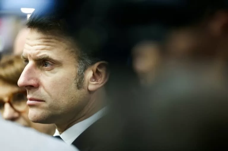 El presidente de Francia, Emmanuel Macron, inaugura el Salón de la Agricultura, en París, el 22 de febrero de 2025 (Alain Jocard) (Alain Jocard/POOL/AFP)