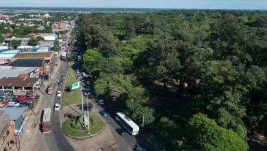 Vista aérea del Jardín Botánico Nacional de Santo Domingo, espacio verde amenazado por proyecto vial
